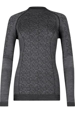 Bright Crewneck Black Wool Knit Sweater