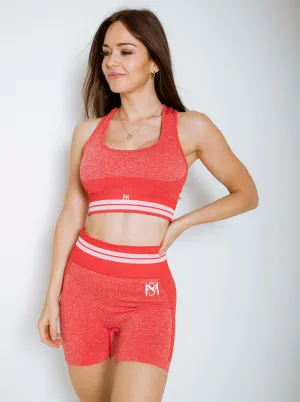 Bright Lines Shorts Edition Red Set