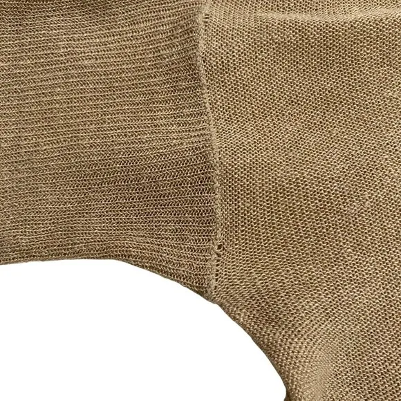 Brochu Walker dolman Lagenlook button front cardigan sweater neutral linen
