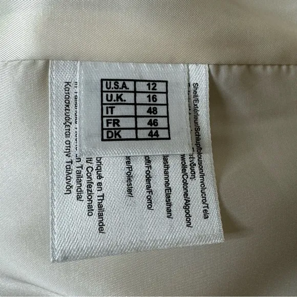 Brooks Brothers Cream Blazer Jacket Womens Size 12