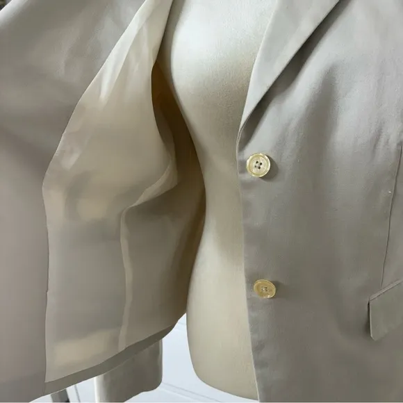 Brooks Brothers Cream Blazer Jacket Womens Size 12