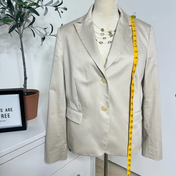 Brooks Brothers Cream Blazer Jacket Womens Size 12