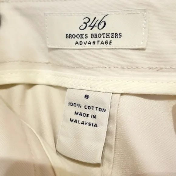 Brooks Brothers High Waisted Cotton Shorts