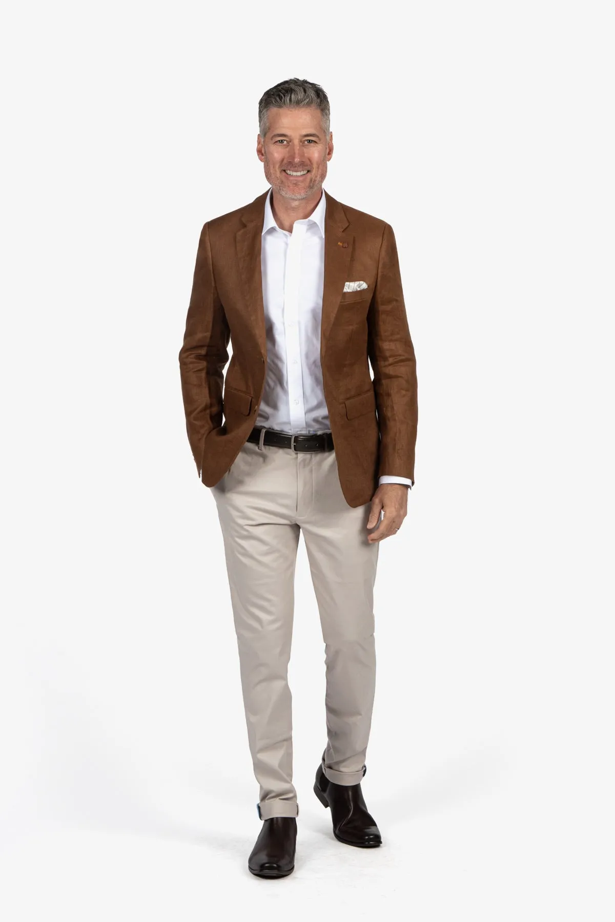 Brooksfield | Twill Linen Blazer