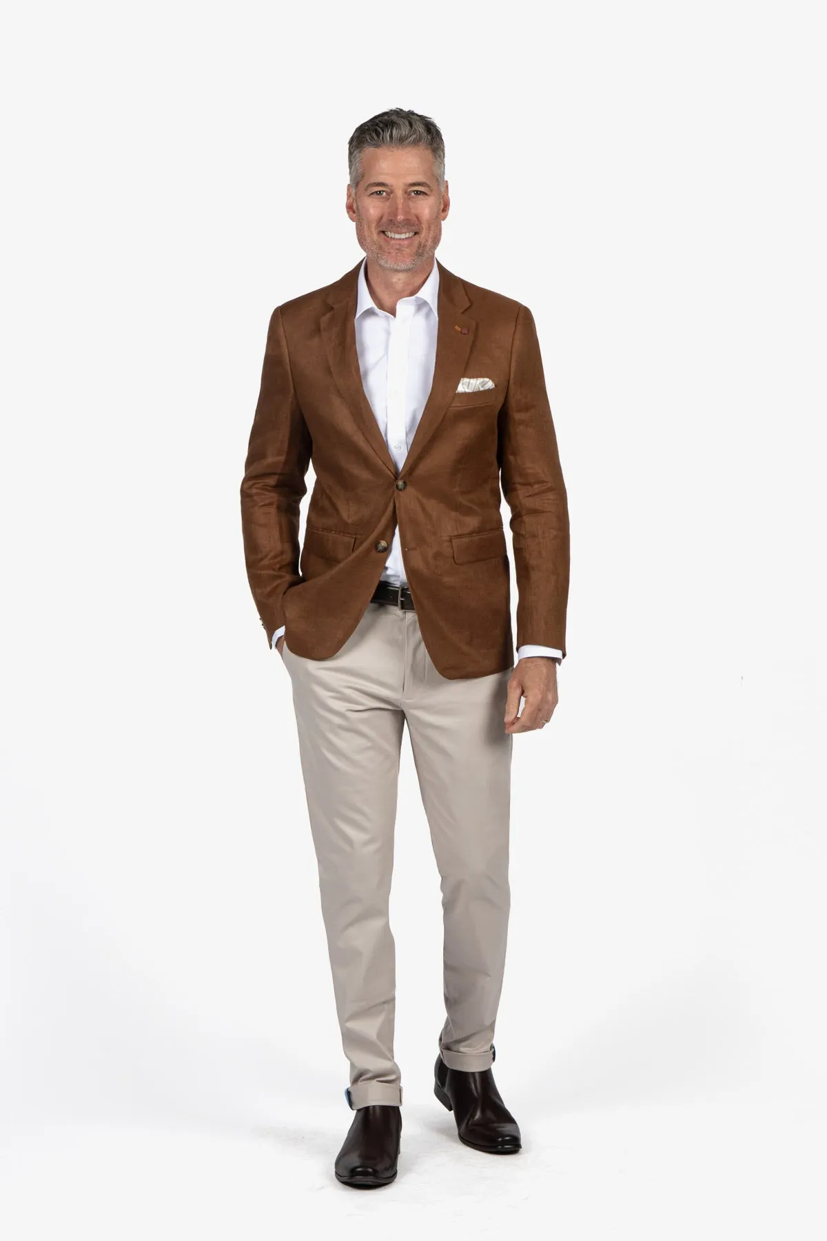 Brooksfield | Twill Linen Blazer