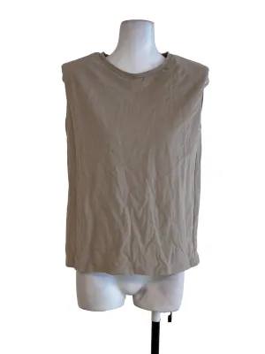 Brown Sleeveless Top