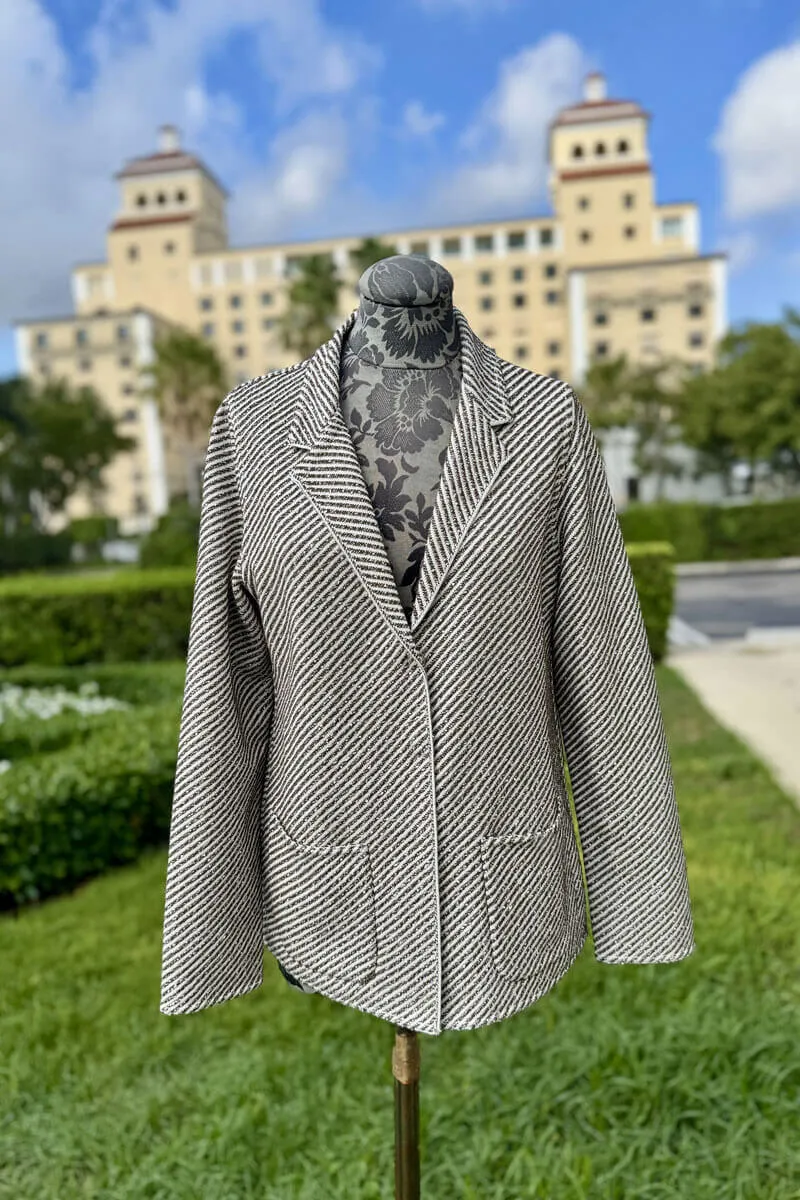 Bruno Manetti Grey Blazer Jacket