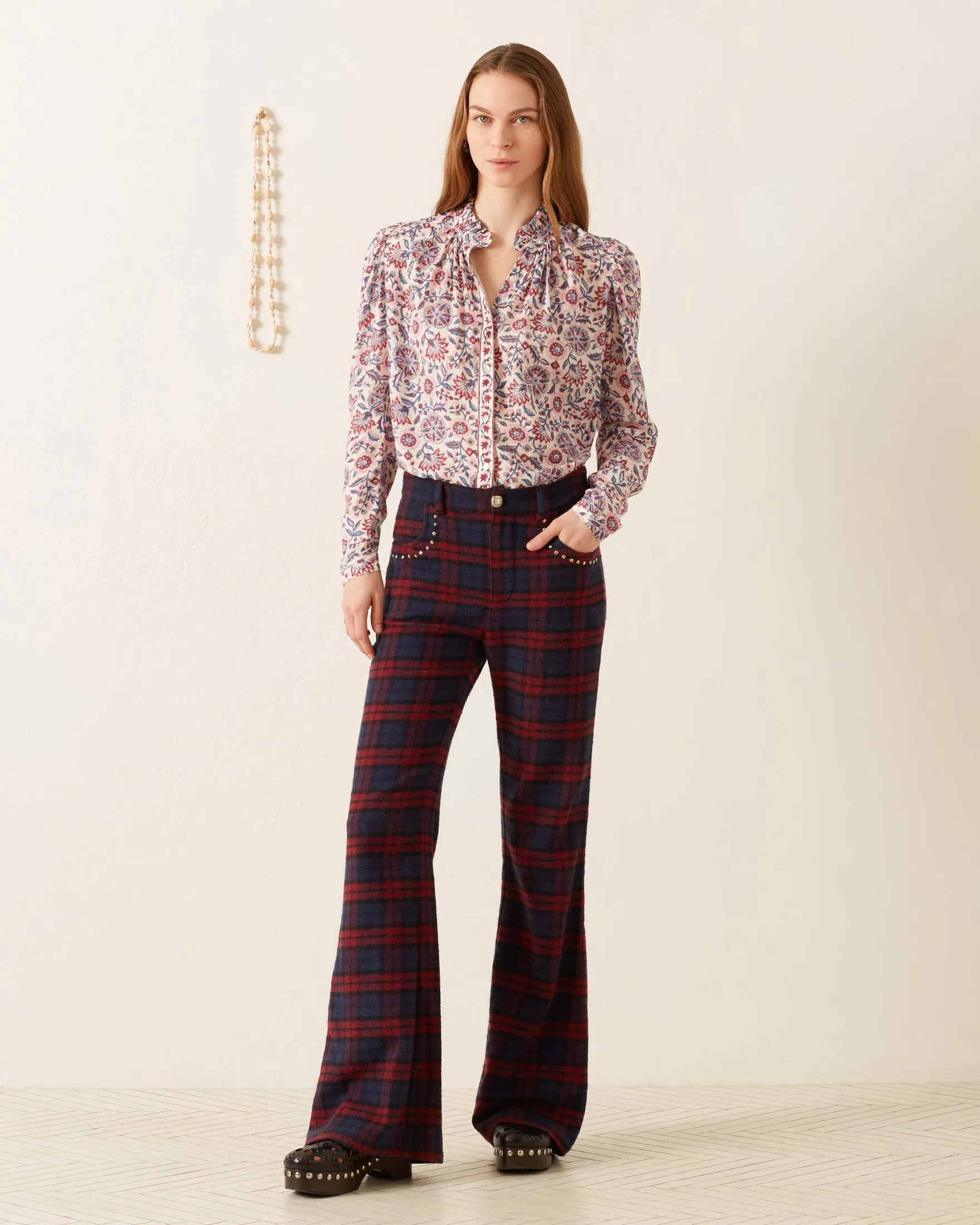Bunny Berry Plaid Pant