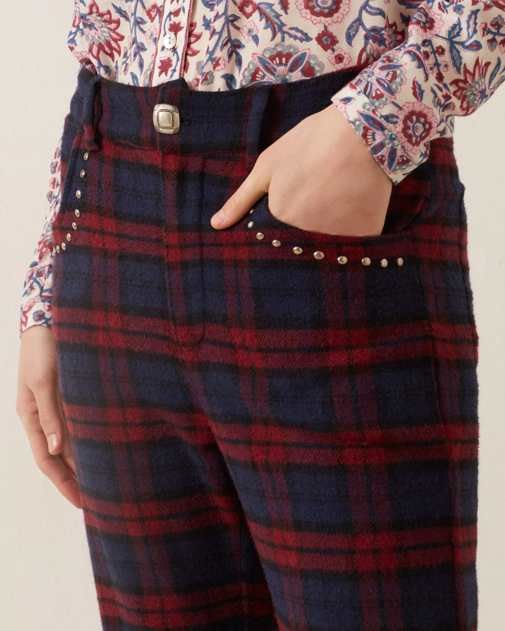 Bunny Berry Plaid Pant