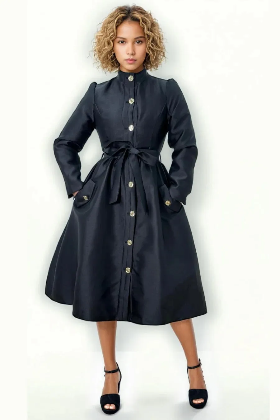 Button Down Midi Dress