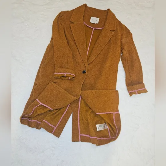by Anthropologie Corinthia Knit Blazer Jacket