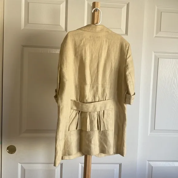 CAbi Tan Linen Blazer