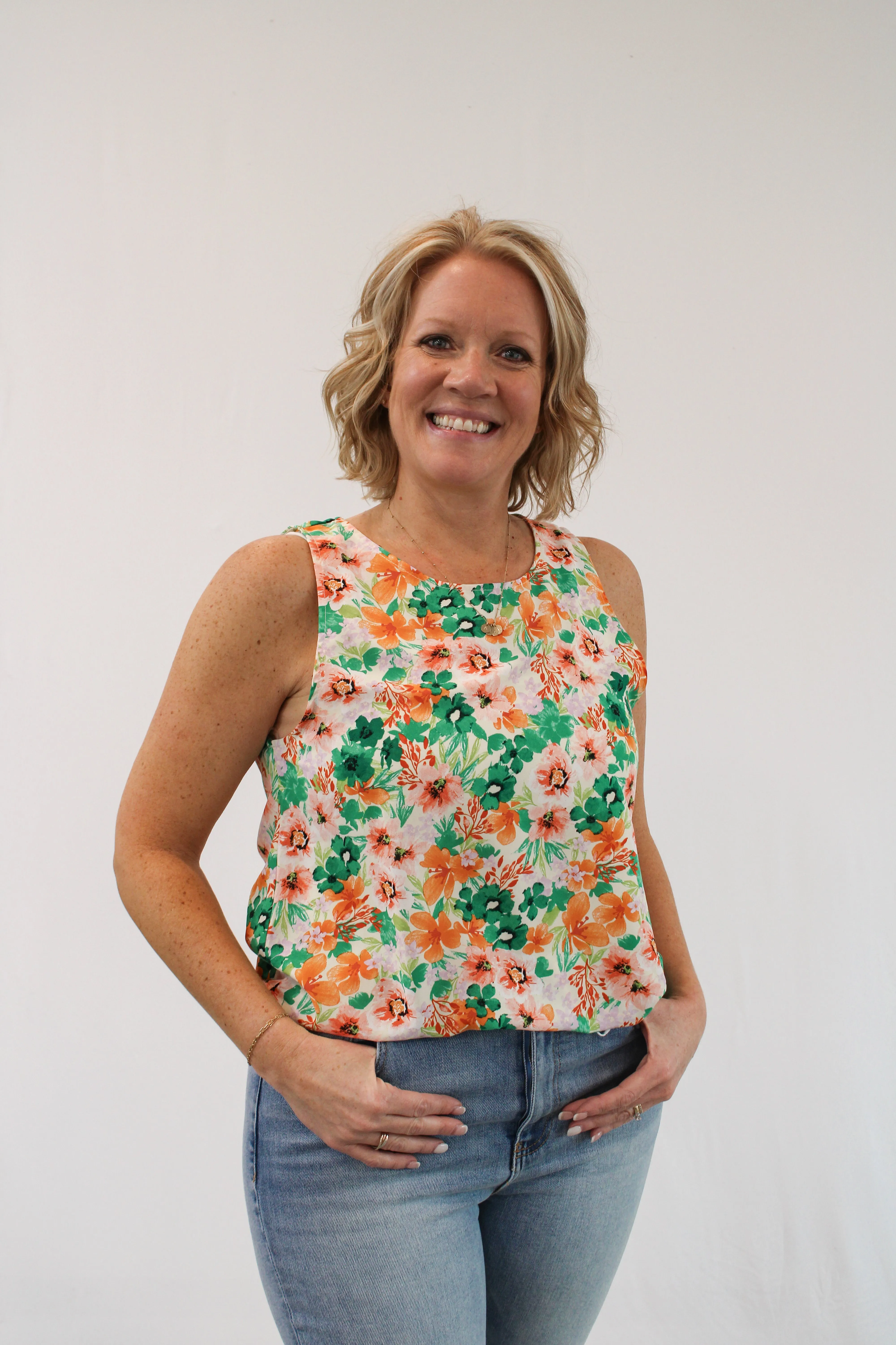 CALLY FLORAL TANK