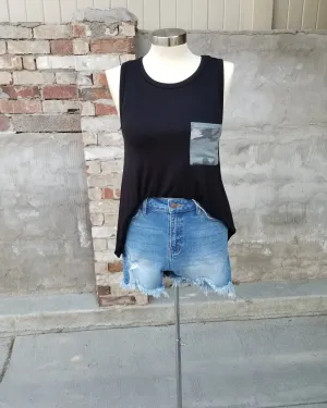 Camo Pocket Tank Top