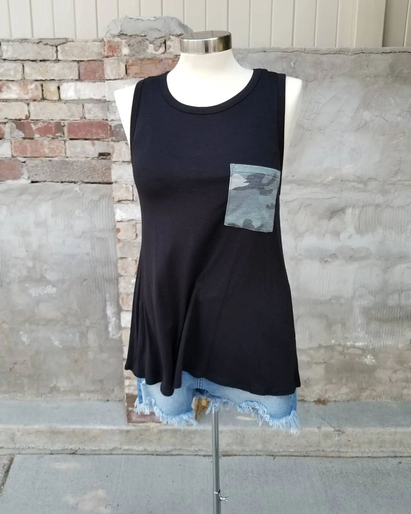 Camo Pocket Tank Top