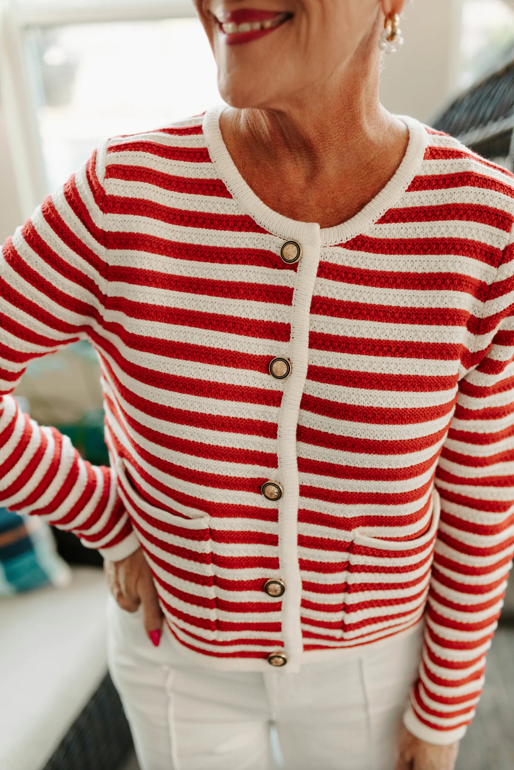 Can't Replace You Stripe Cardigan