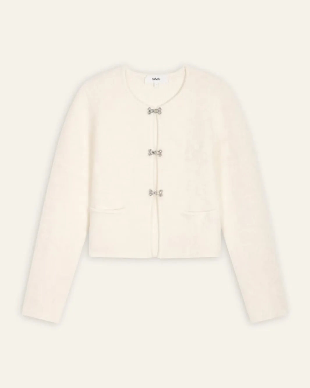 CARDIGAN GRAYSON IN ECRU