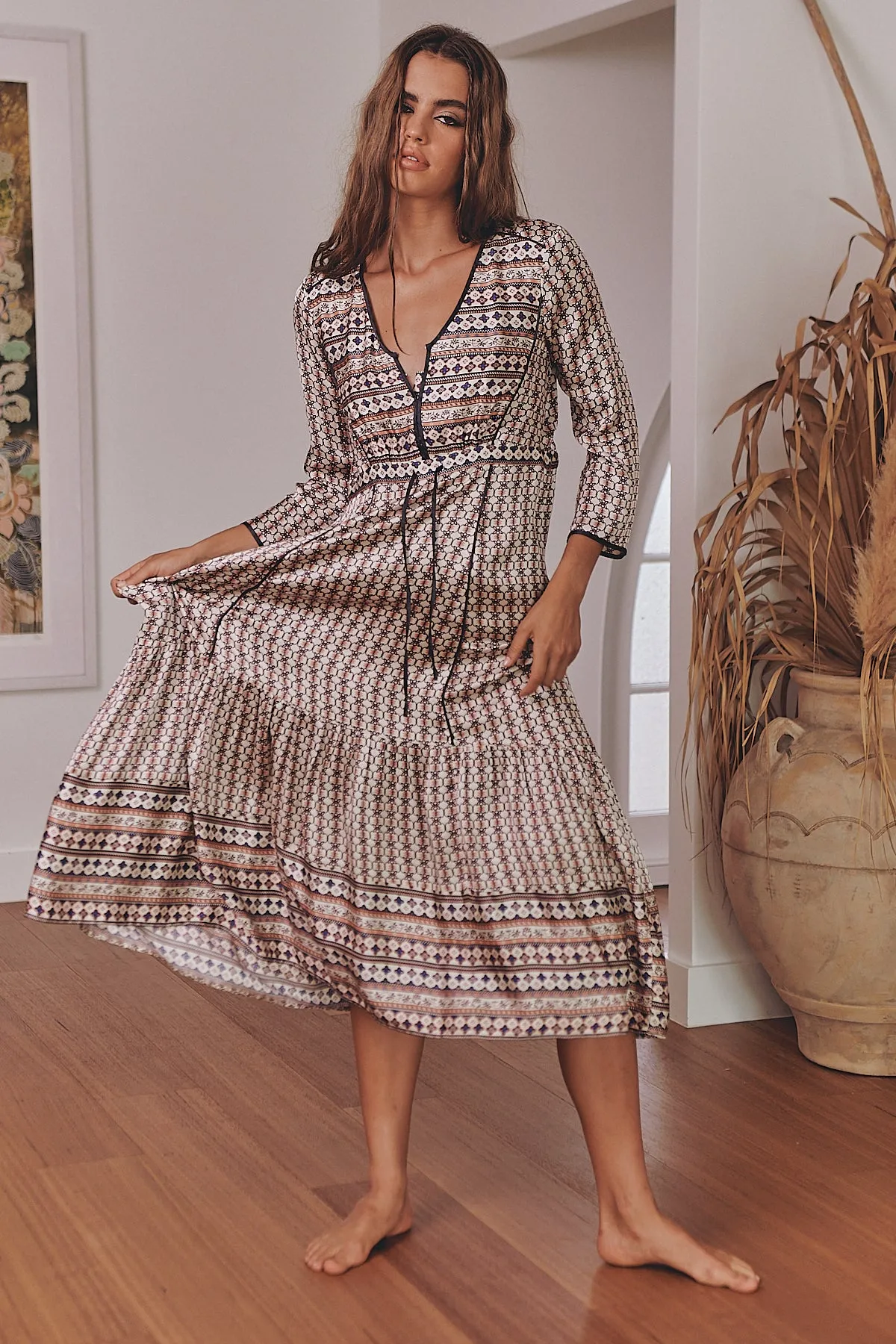 Carina Dress - Page White