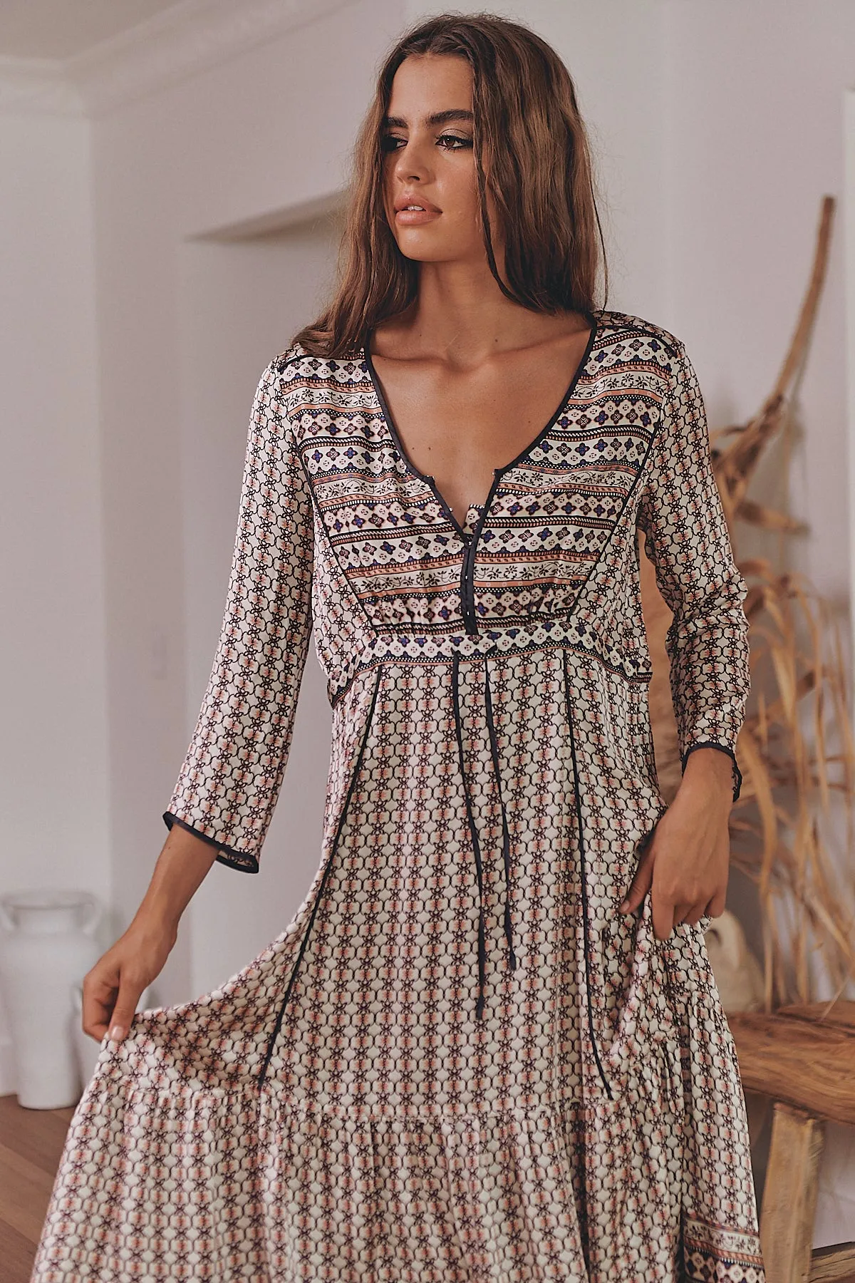 Carina Dress - Page White