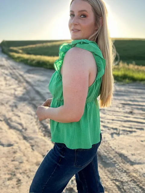 Carrying Your Love With Me Baby Doll Textured Tank