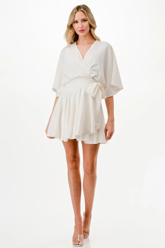 Carson Kimono Off White Dress
