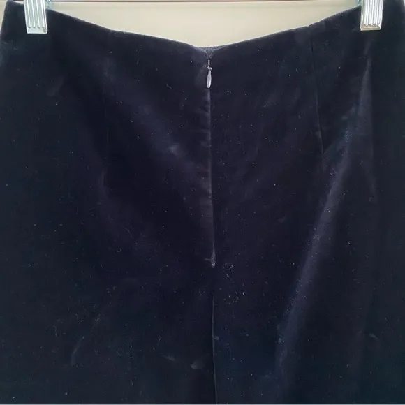 Carven Navy Velvet High Waist Shorts