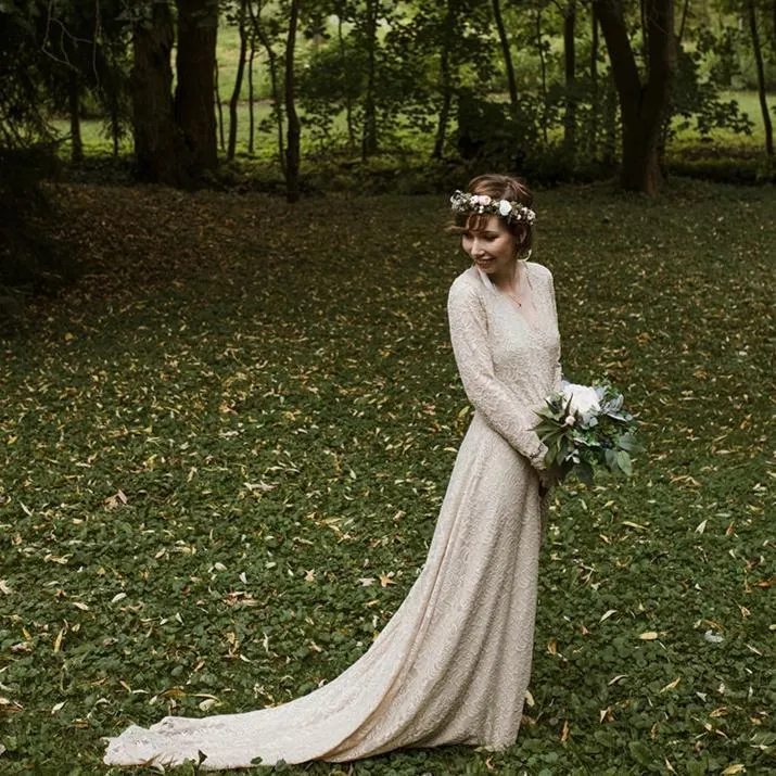 Champagne Wrap Gown  #1151