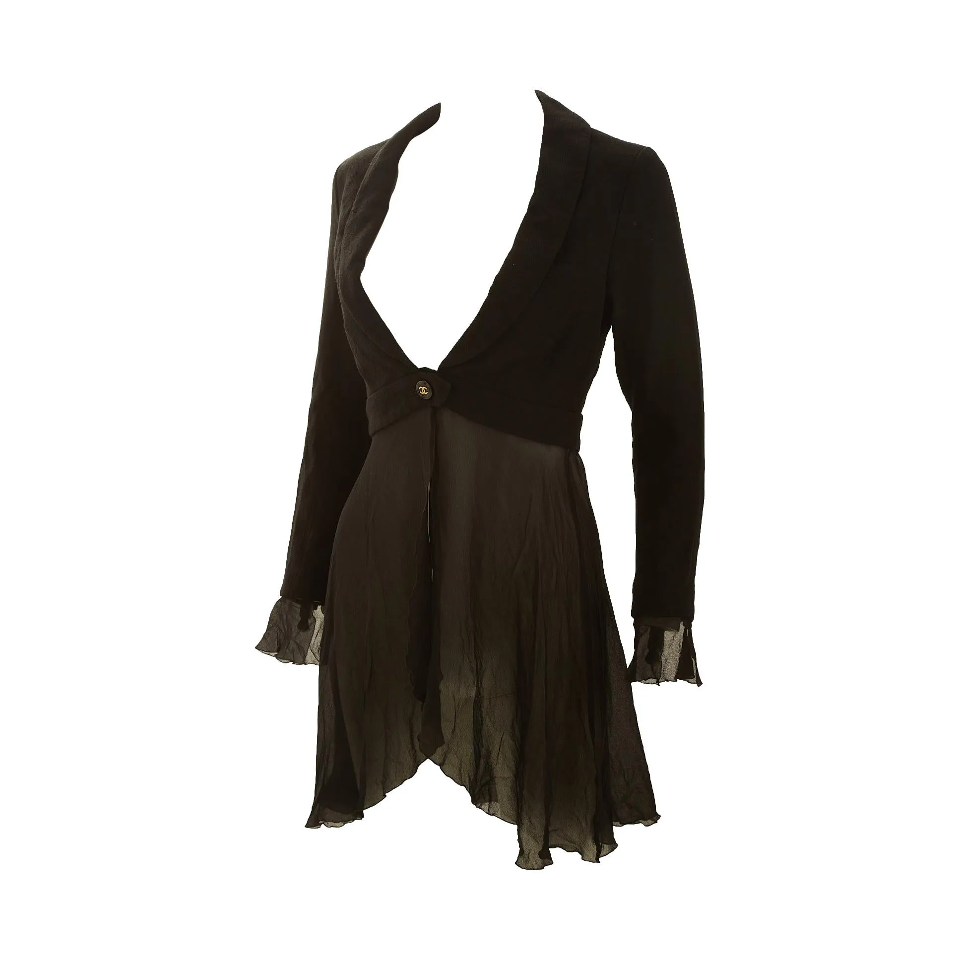 Chanel Black Cropped Blazer