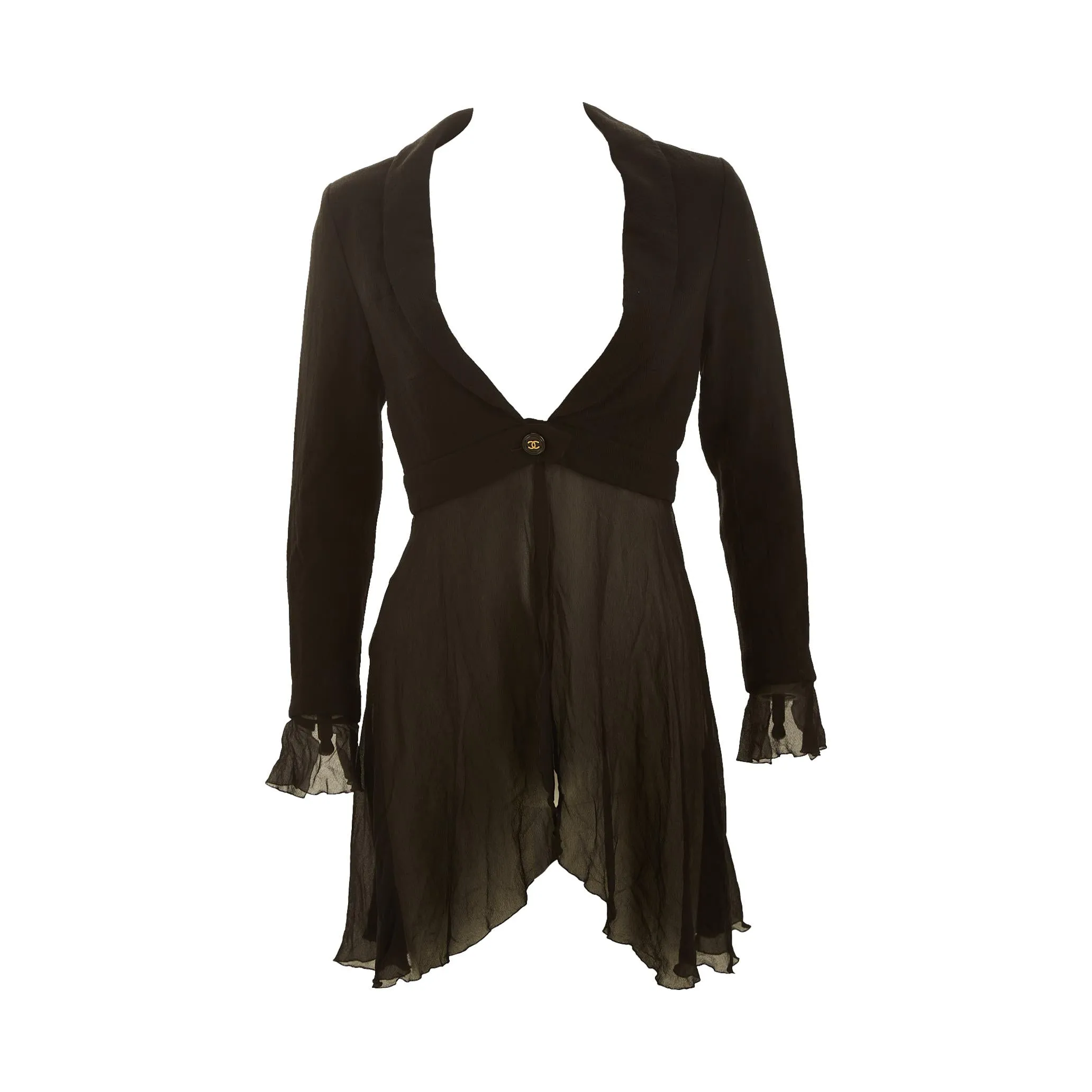 Chanel Black Cropped Blazer