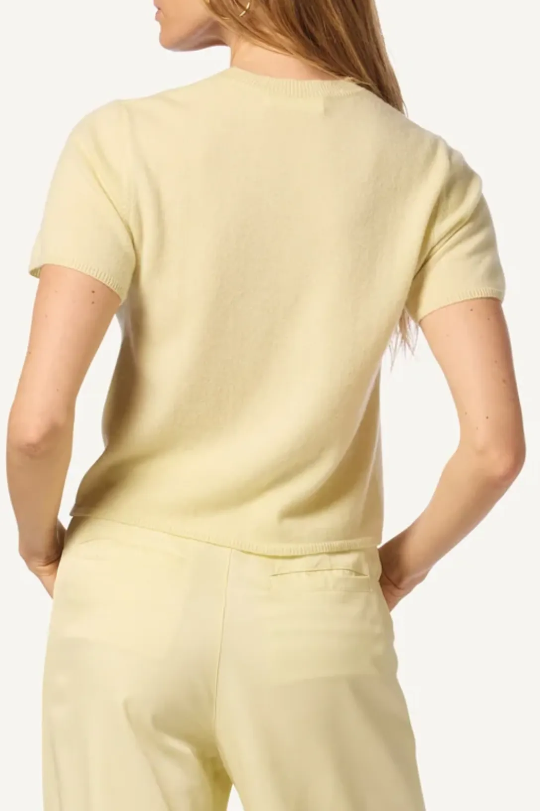 Charleston Relaxed Crewneck Tee | Pale Citron