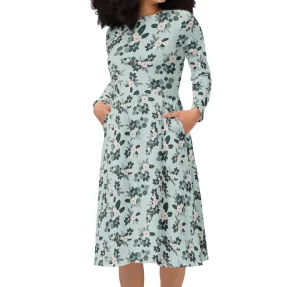 Christmas Eucalyptus Midi Dress (S-6XL)