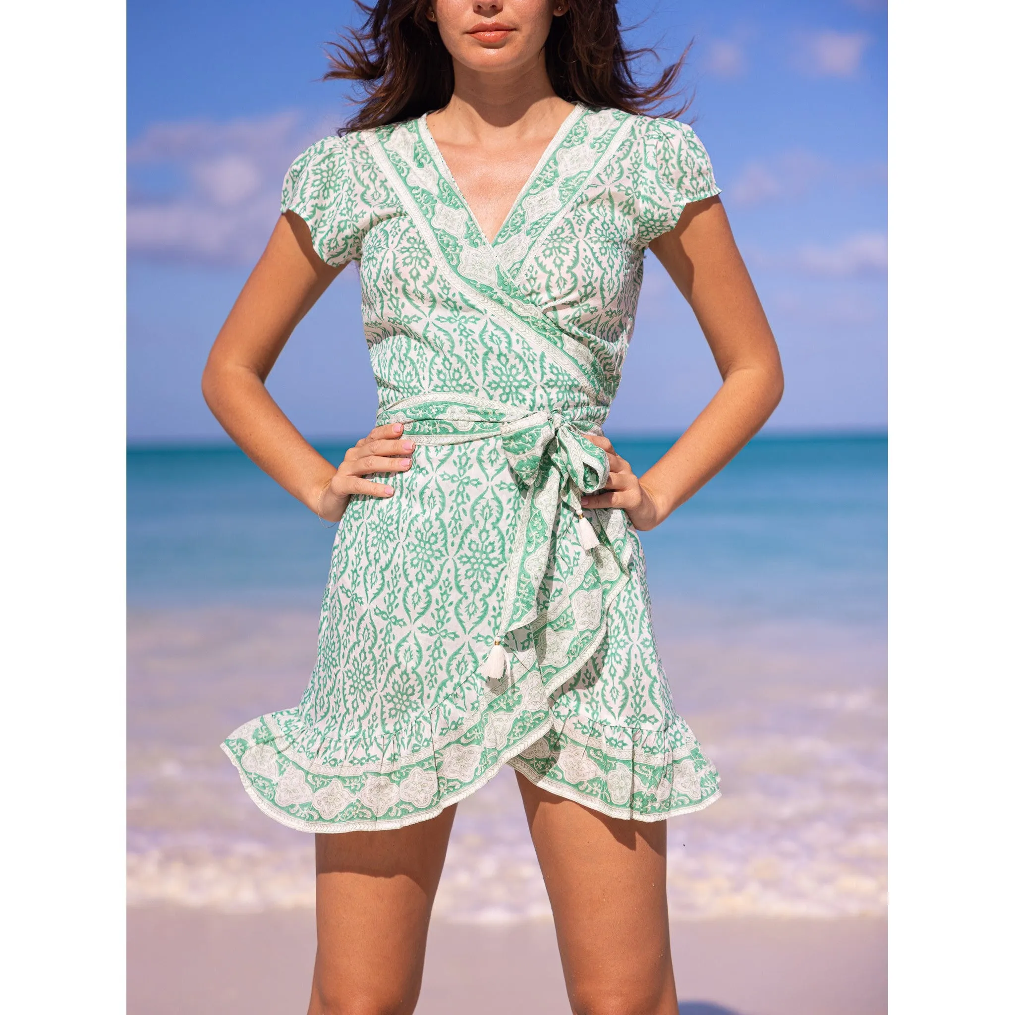 Cindy Mini Wrap Dress