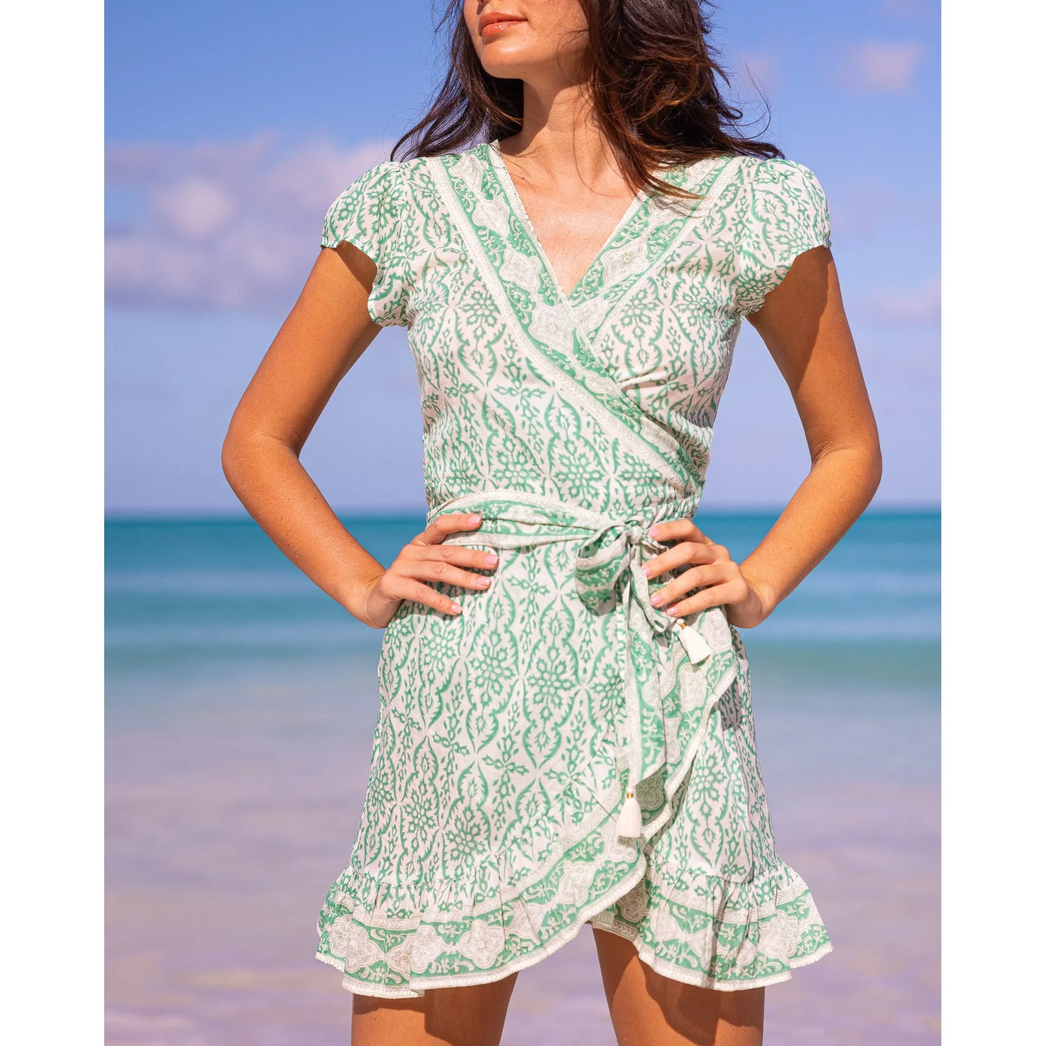Cindy Mini Wrap Dress