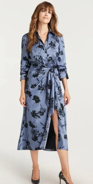 Cinq a Sept Jancy Cool Carnation Dress - Rustic Blue