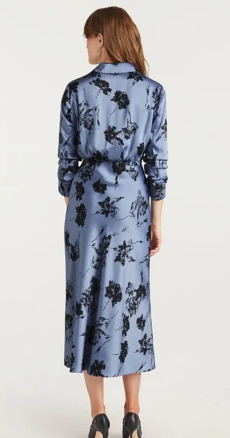 Cinq a Sept Jancy Cool Carnation Dress - Rustic Blue