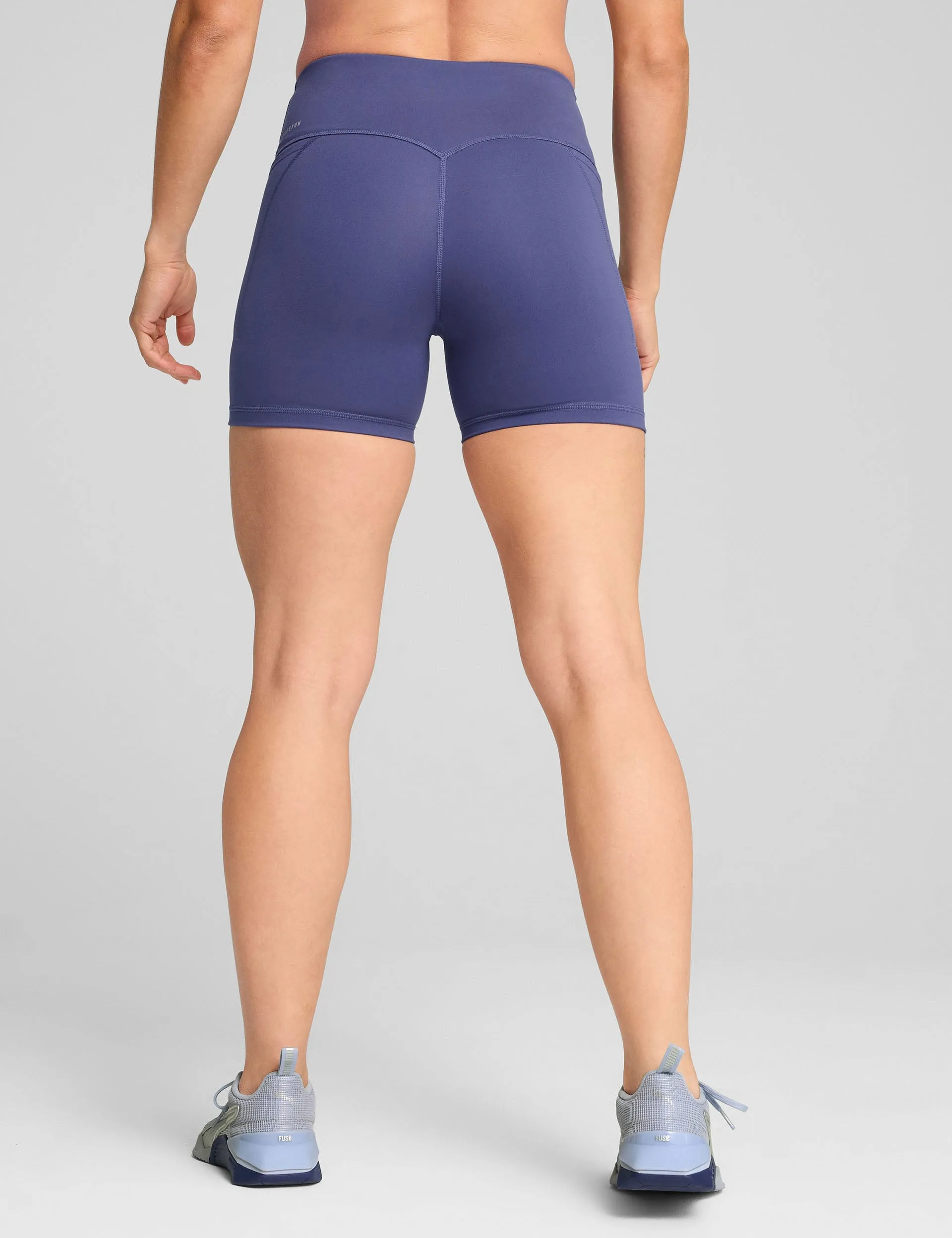 Cloudspun High Waisted 5" Tight Shorts - Blue Crystal