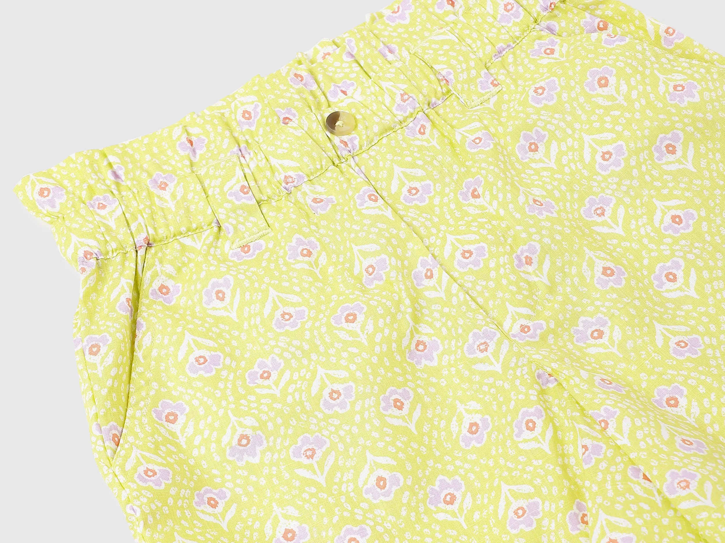 Cotton Blend Printed Regular Length Girls Shorts