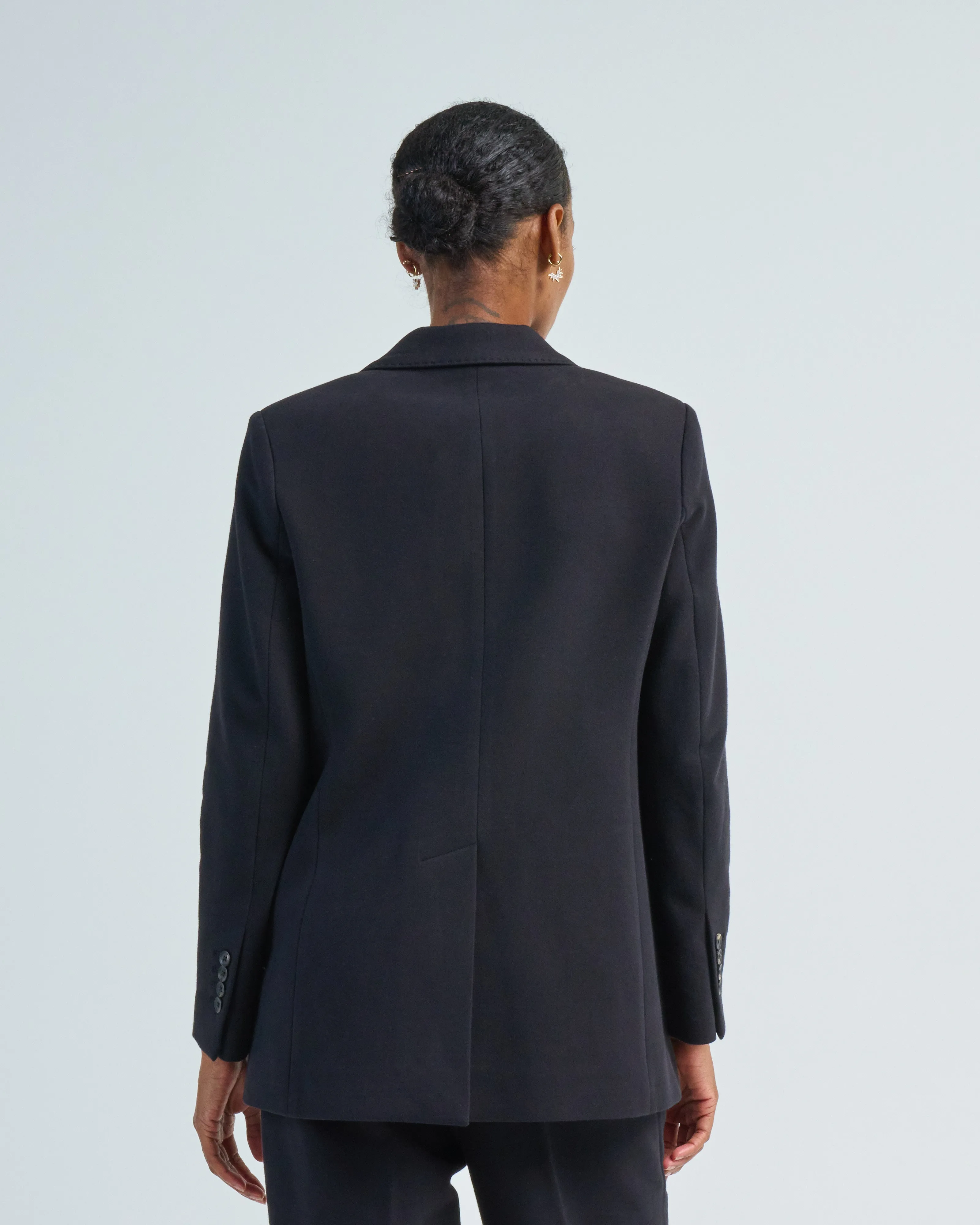 cotton fleece blazer