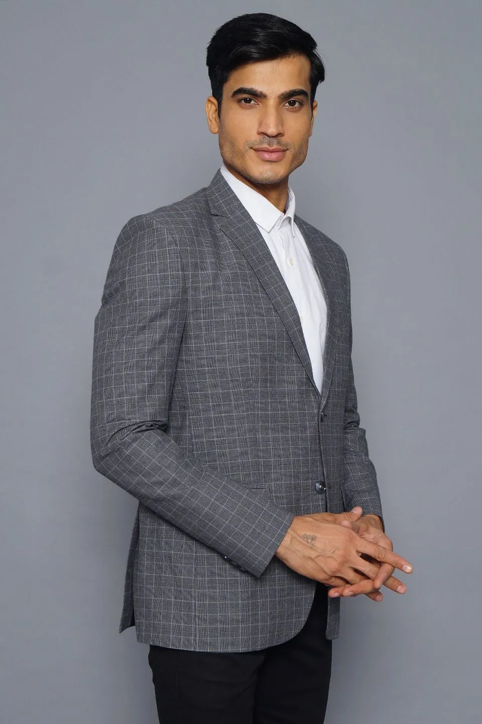 Cotton Grey Blazer