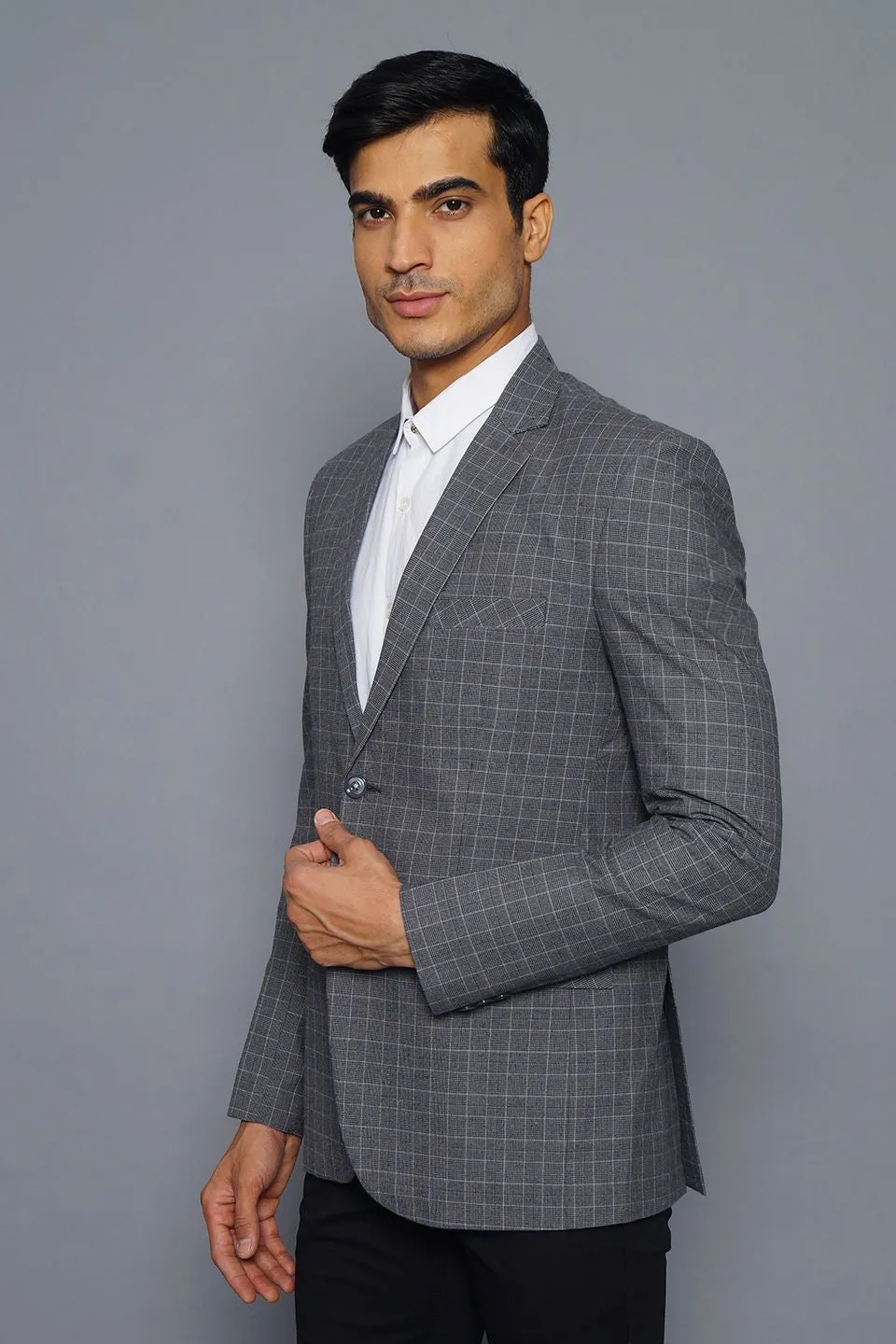 Cotton Grey Blazer