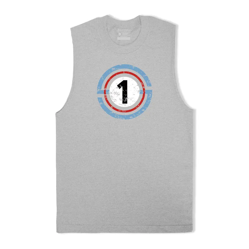 Cotton Number One Graphic Men's Tank Top