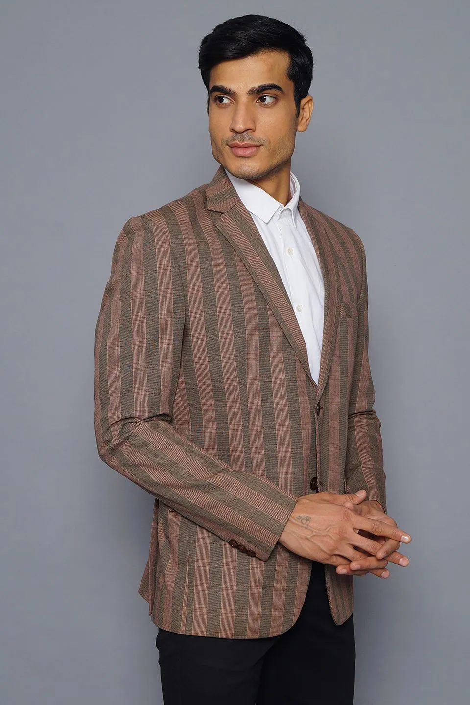 Cotton Red Blazer