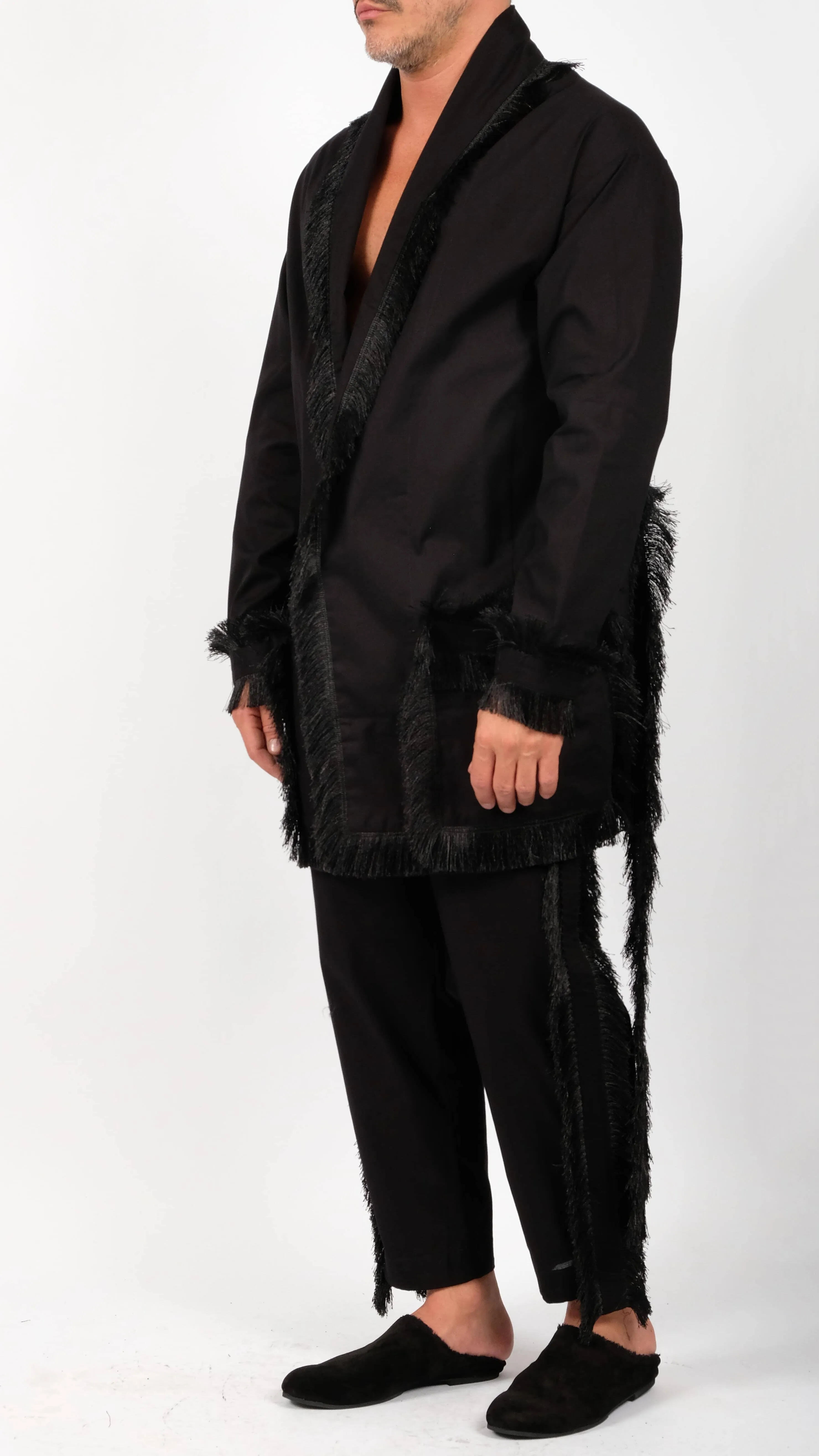 Cotton Robe with Tassels