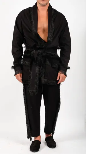 Cotton Robe with Tassels