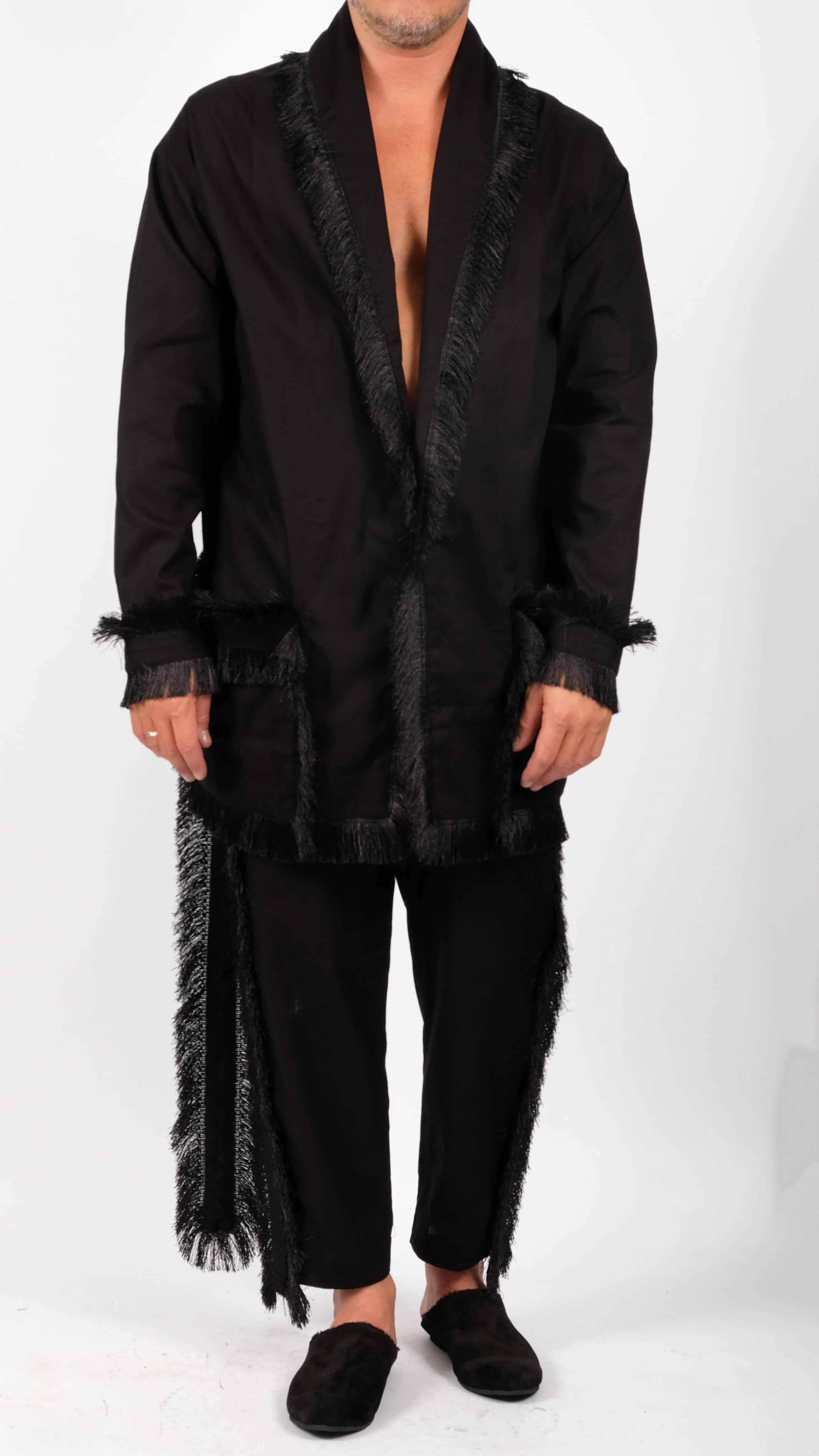 Cotton Robe with Tassels