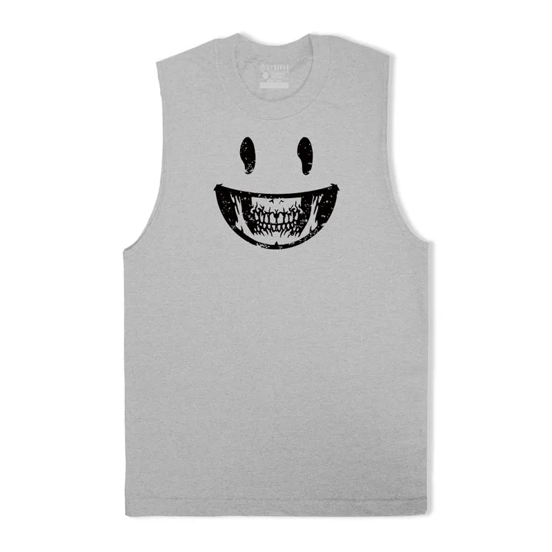 Cotton Smiley Face Men's Tank Top