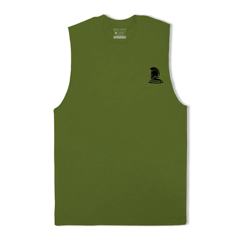 Cotton Spartan Graphic Men's Tank Top