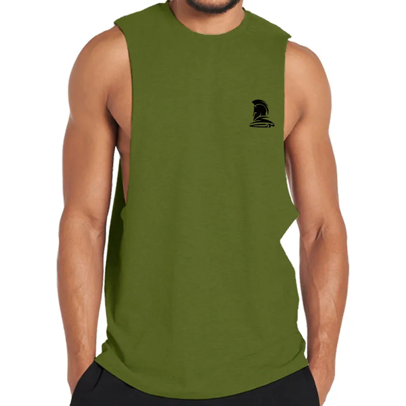 Cotton Spartan Graphic Men's Tank Top