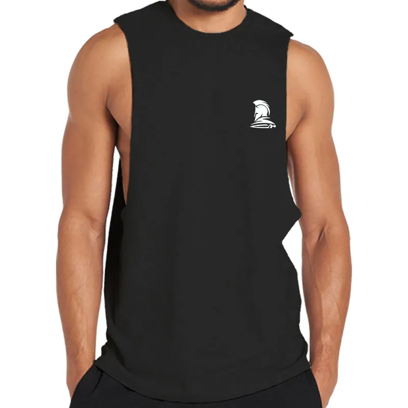 Cotton Spartan Graphic Men's Tank Top