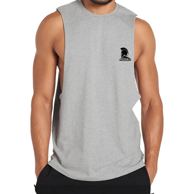 Cotton Spartan Graphic Men's Tank Top